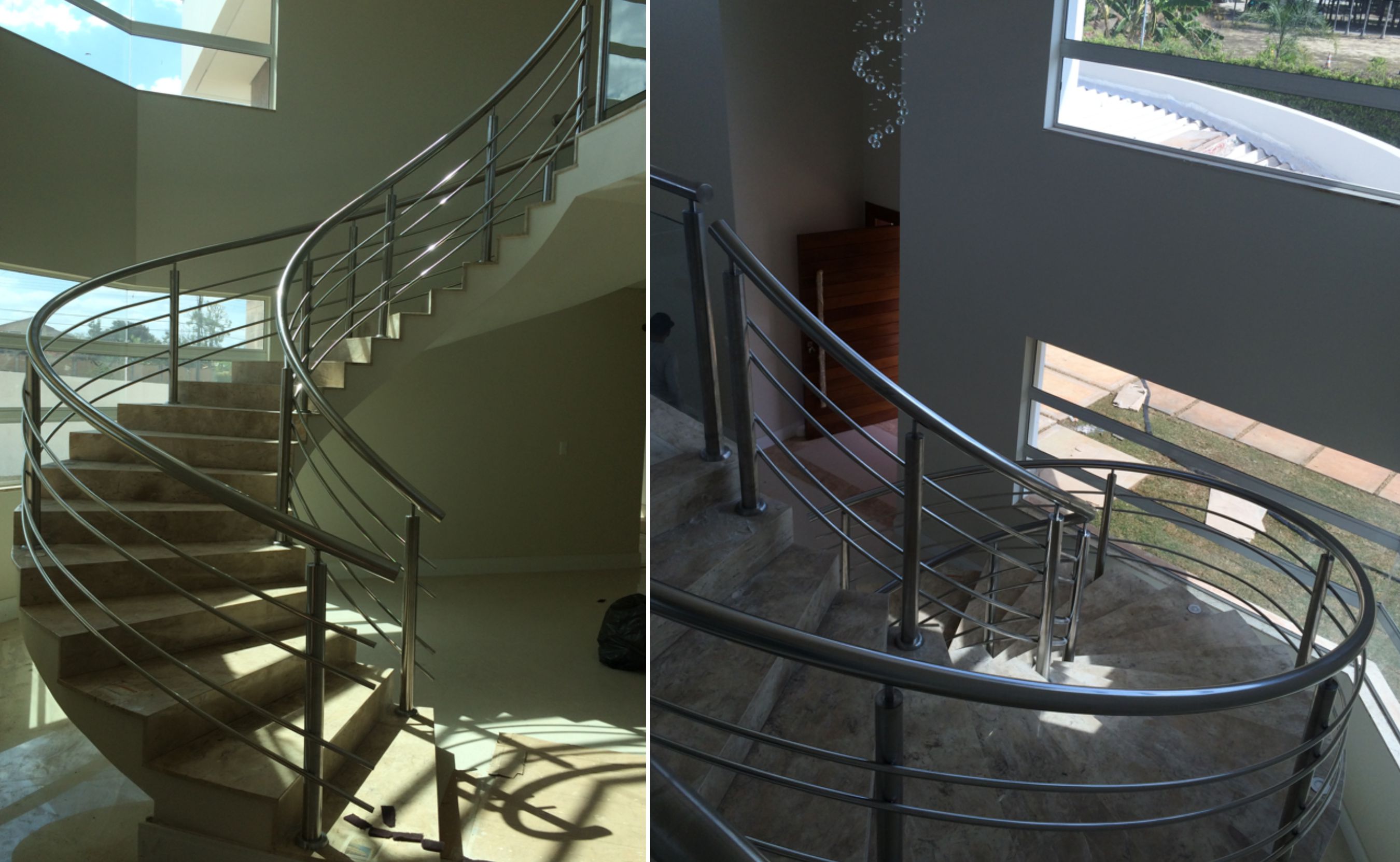 Corrimão Curvo Residencial